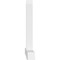 Ekena Millwork Eugene Architectural Grade PVC Gable Bracket, 84"W x 52 1/2"H x 6"D x 6"F, 15/12 Pitch GBP084X53X0606EUG00 - alternate 5